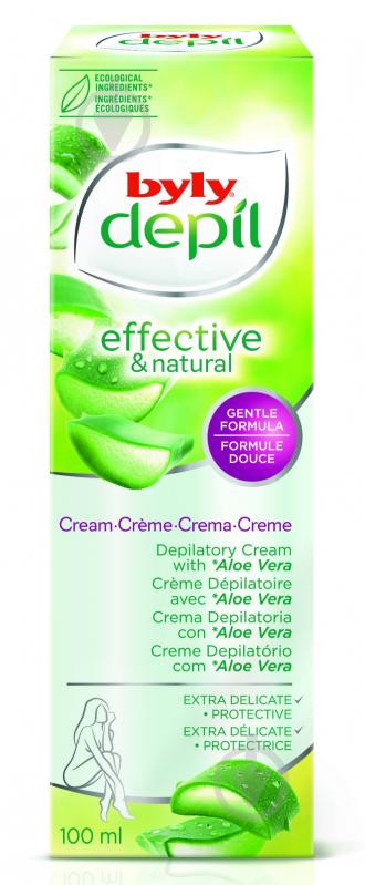 Крем Byly Depil для чувствительных зон подмышек и бикини с алоэ вера 100 мл - фото 1 Крем Byly Depil для чувствительных зон подмышек и бикини с алоэ вера 100 мл - фото 1