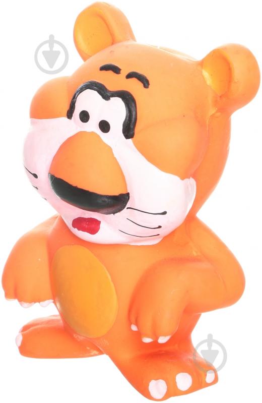 Игрушка для собак Lilli Pet Веселый тигр латекс со звуком 11 см - фото 1