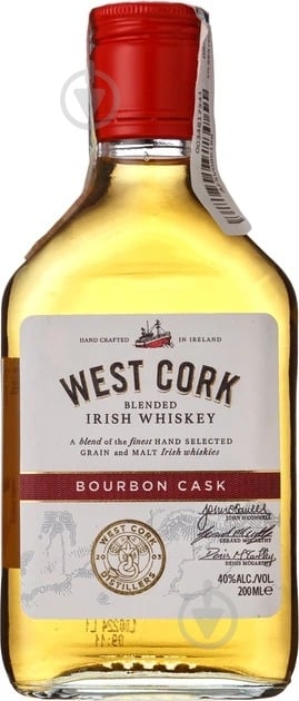 Виски West Cork Bourbon Cask 0,2 л - фото 1