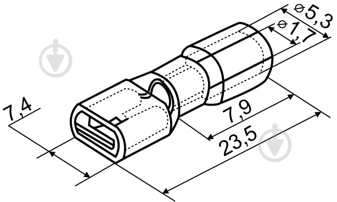 Наконечник Аско-Укрем FDFD 1,25-250 червоний A0060150002 - фото 4