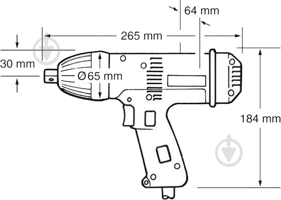 Гайковерт ударный сетевой Makita 6904VH - фото 2