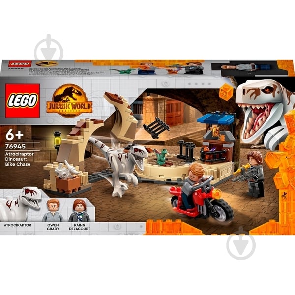 Конструктор LEGO Jurassic World Переслідування атроцираптора на мотоциклі 76945 - фото 1