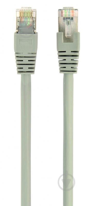 Патч-корд Cablexpert 2 м серый (PP6A-LSZHCU-2M) S/FTP, литой - фото 1 Патч-корд Cablexpert 2 м серый (PP6A-LSZHCU-2M) S/FTP, литой - фото 1