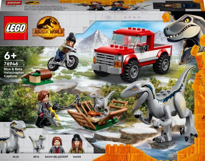 Конструктор LEGO Jurassic World Блу и поимка бета-велоцираптора 76946 - фото 1