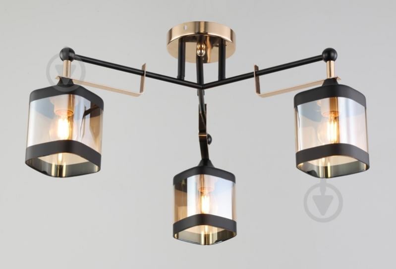 Люстра потолочная WunderLicht Cottage KK3525-43 3x60 Вт Е27 черный KK3525-43 - фото 1 Люстра потолочная WunderLicht Cottage KK3525-43 3x60 Вт Е27 черный KK3525-43 - фото 1