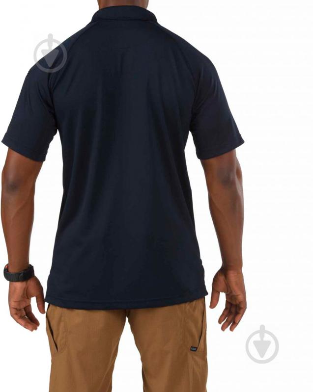 Поло 5.11 Tactical Performance Polo - Short Sleeve Synthetic Knit р.S темно-синий - фото 2