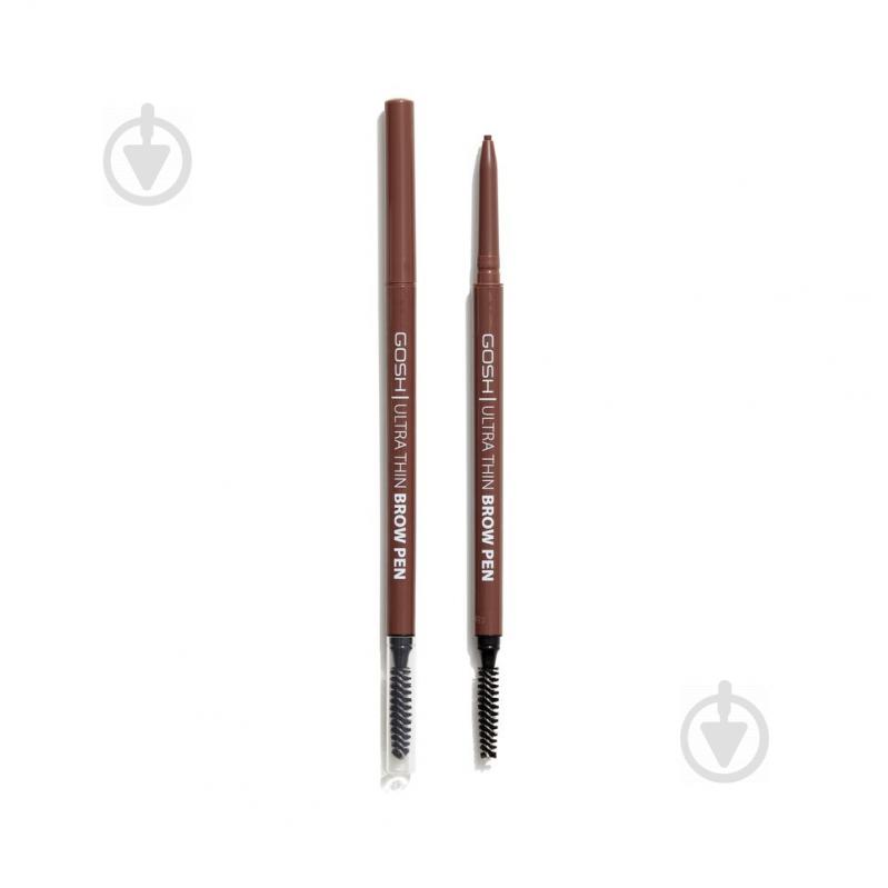 Карандаш для бровей Gosh Ultra Thin Brow Pen 001 Brown 0,09 г - фото 1