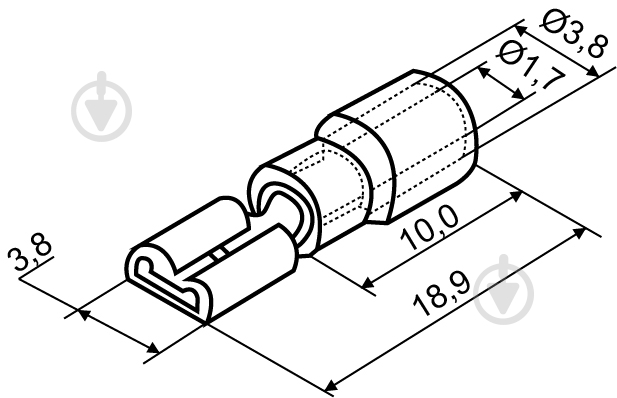 Наконечник Аско-Укрем FDD 1,25-110 красный A0060020009 - фото 4