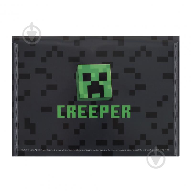 Папка-конверт на кнопці B5 Minecraft Creepers YES - фото 4