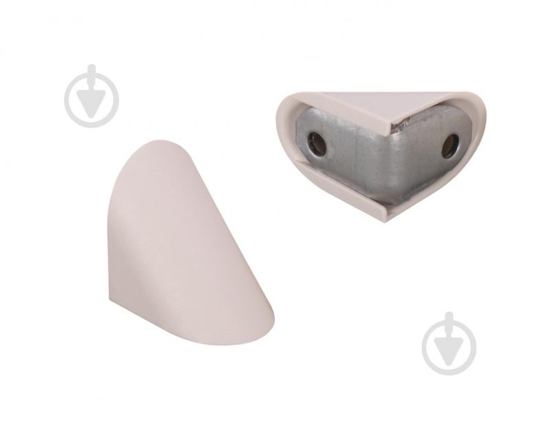 Крепление для полок DC уголок 19x27 мм металический одинарный с накладкой кашемир упаковка 2 шт - фото 1 Крепление для полок DC уголок 19x27 мм металический одинарный с накладкой кашемир упаковка 2 шт - фото 1