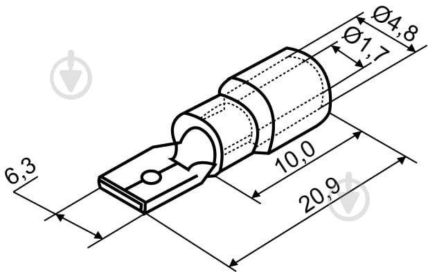 Наконечник Аско-Укрем МDD 1,25-250 червоний A0060020011 - фото 4