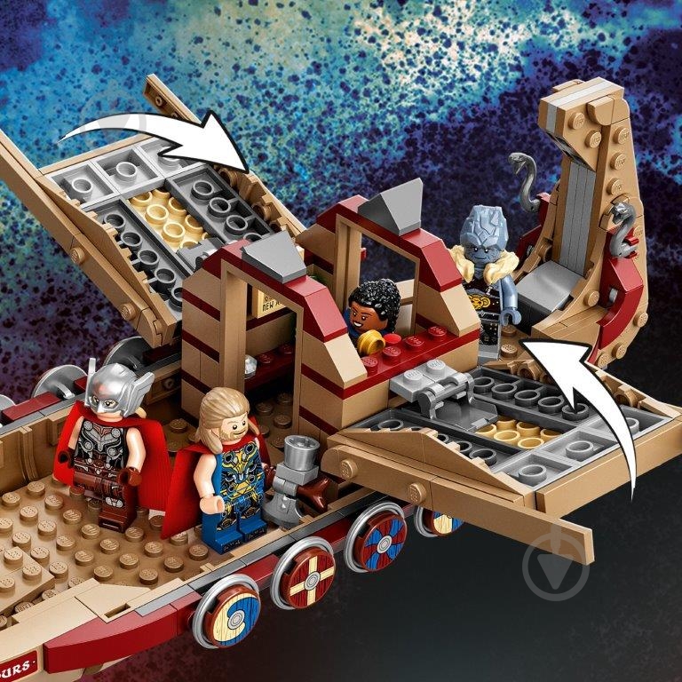 Конструктор LEGO Super Heroes Marvel Козий драккар 76208 - фото 8 Конструктор LEGO Super Heroes Marvel Козий драккар 76208 - фото 8