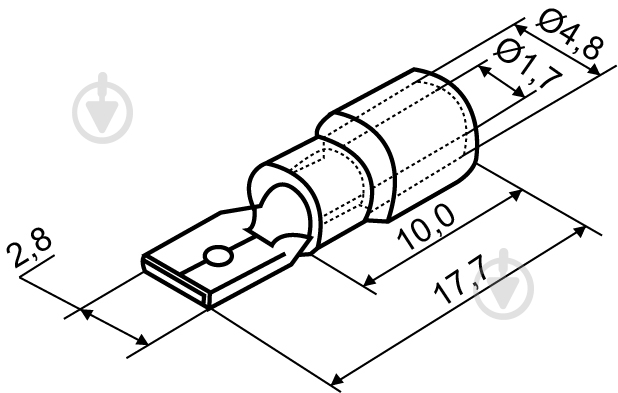 Наконечник Аско-Укрем МDD 1,25-110 червоний A0060020012 - фото 4