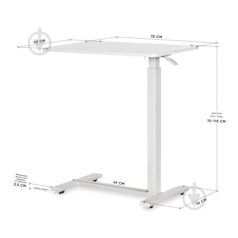 Стол Hommex Mobidesk TH-010 White - фото 6