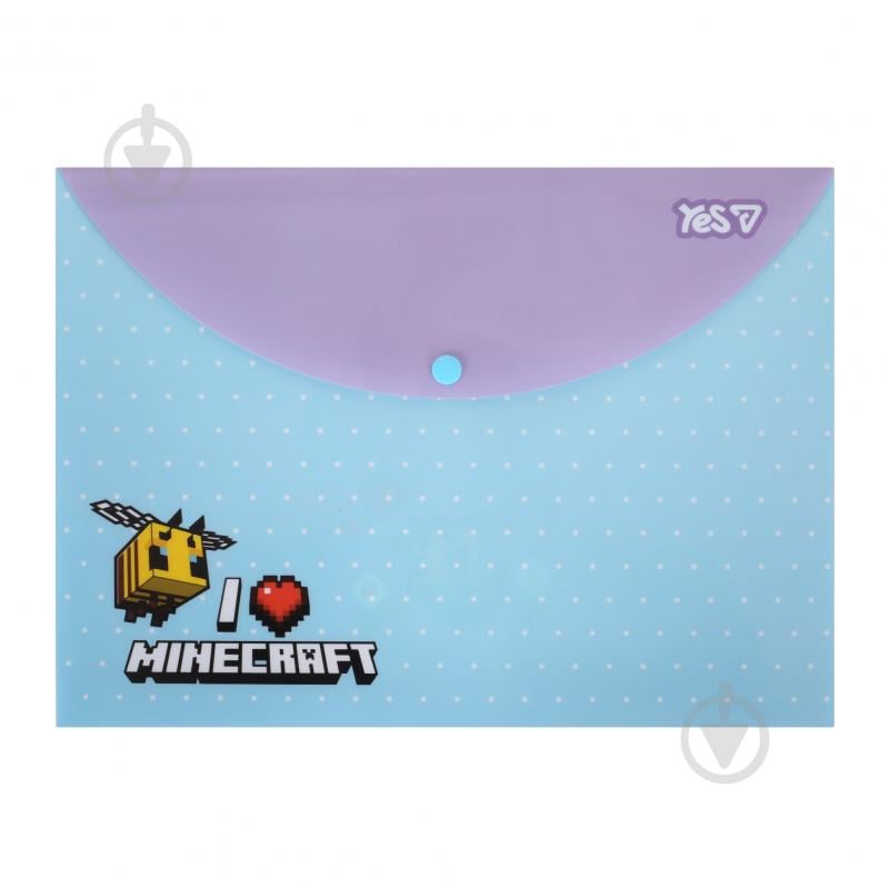 Папка-конверт на кнопці А4 Minecraft Spring YES - фото 1