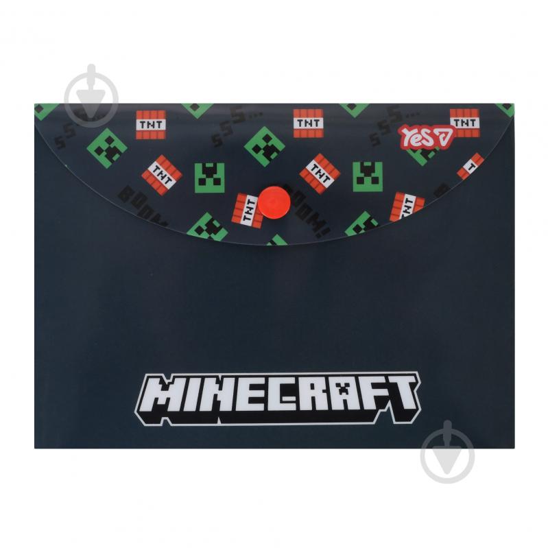 Папка-конверт на кнопке В6 Minecraft TNT YES - фото 1