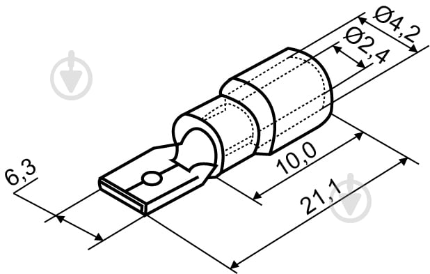 Наконечник Аско-Укрем МDD 2-250 синий A0060020013 - фото 4