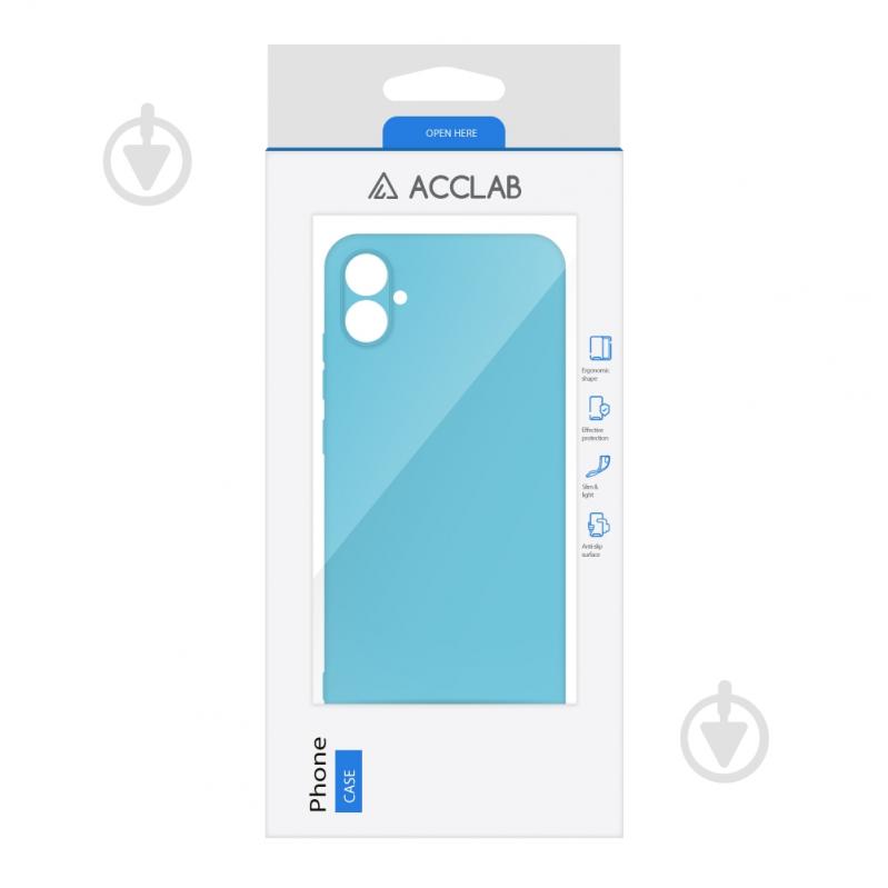 Чехол Acclab Silicone Case для Samsung Galaxy A04e голубой - фото 2