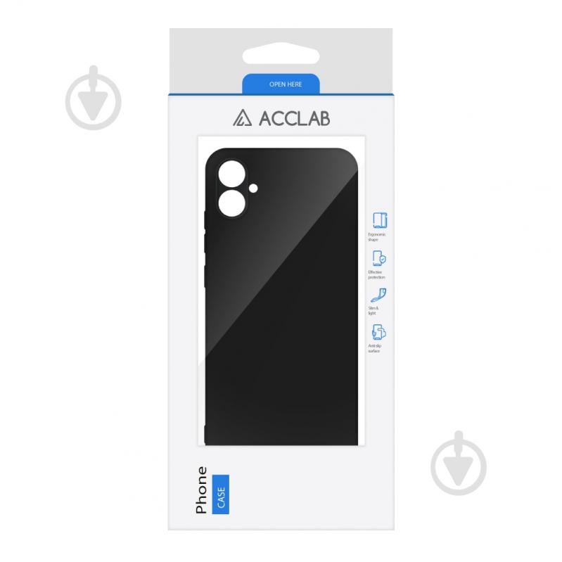 Чехол Acclab Silicone Case для Samsung Galaxy A04e черный - фото 2