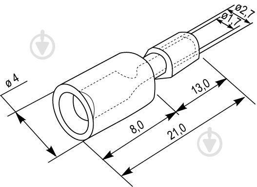 Наконечник Аско-Укрем FRD 1.25-156 червоний A0060140005 - фото 4