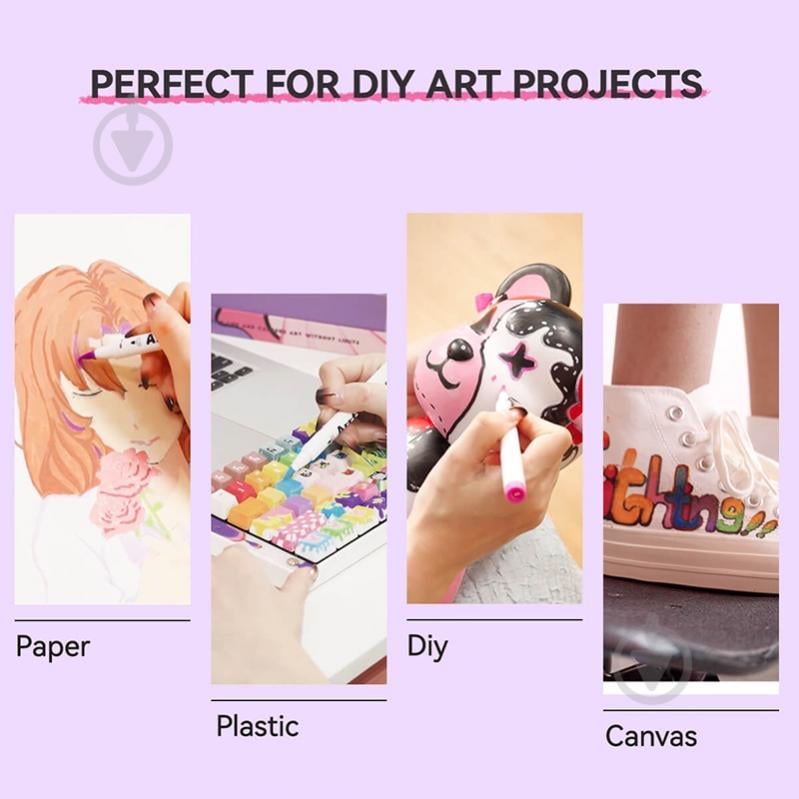 Набор маркеров акриловых Arrtx AACM-0560B, 60 цветов LC303939 - фото 5 Набор маркеров акриловых Arrtx AACM-0560B, 60 цветов LC303939 - фото 5