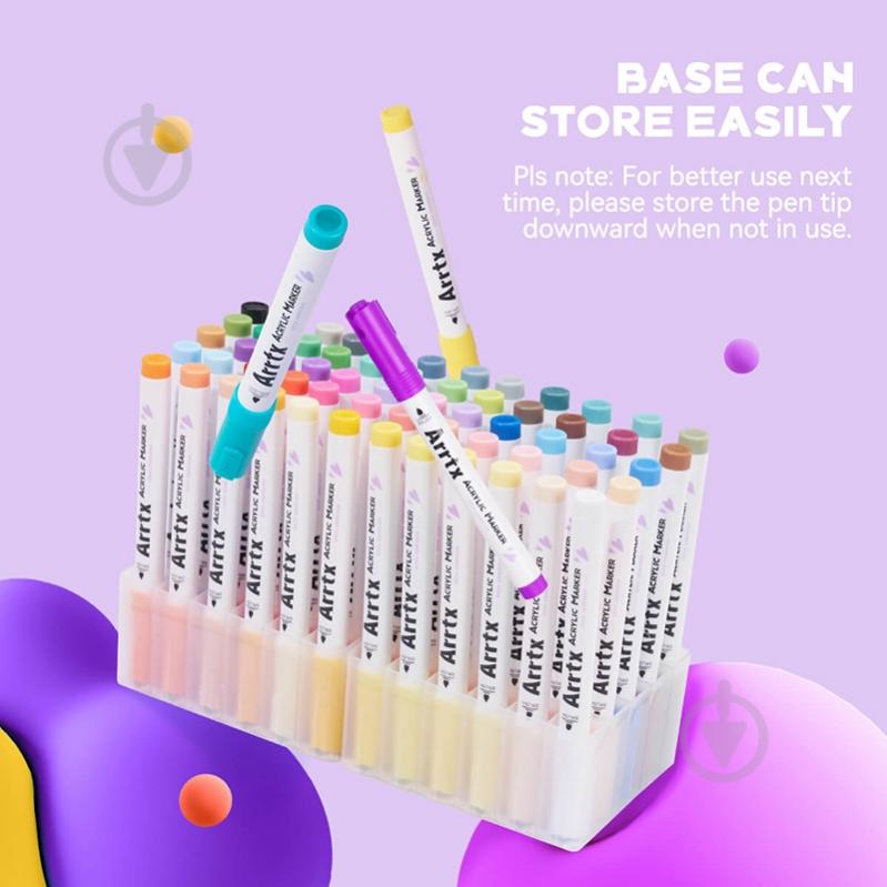 Набор маркеров акриловых Arrtx AACM-0560B, 60 цветов LC303939 - фото 7 Набор маркеров акриловых Arrtx AACM-0560B, 60 цветов LC303939 - фото 7