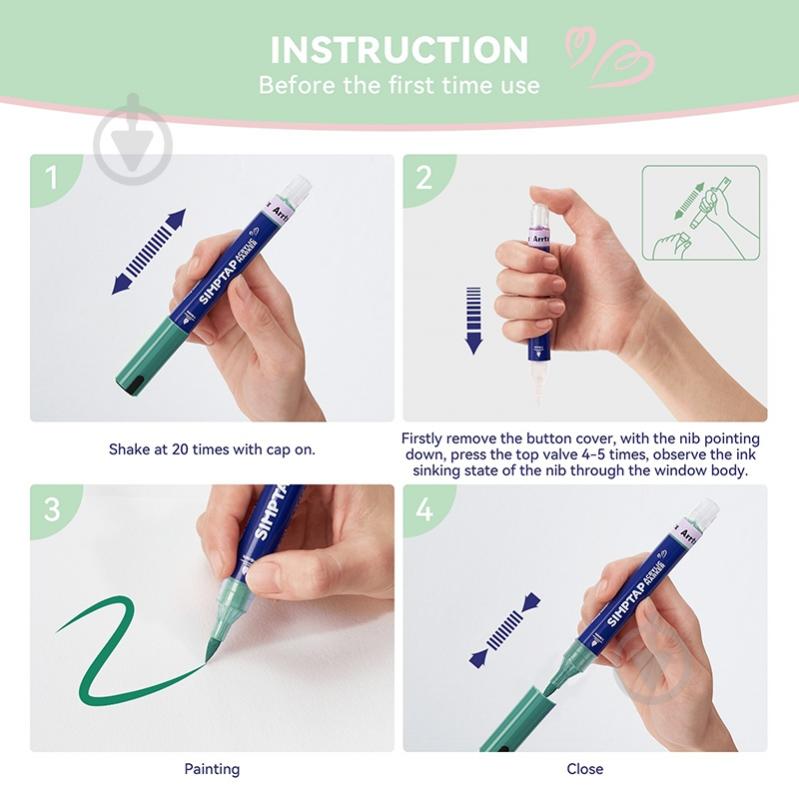 Набор маркеров акриловых Arrtx AACM-0748D 48 цветов LC304103 - фото 5 Набор маркеров акриловых Arrtx AACM-0748D 48 цветов LC304103 - фото 5