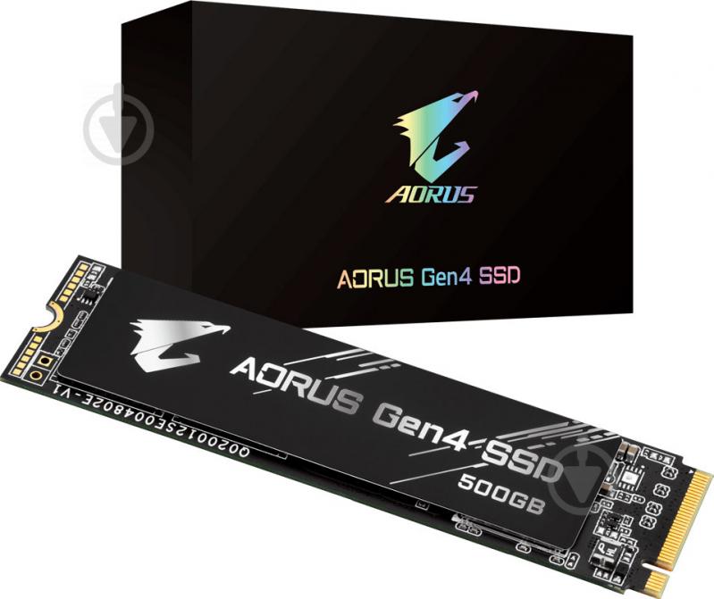 SSD-накопичувач Gigabyte AORUS Gen4 500GB M.2 PCI Express 4.0x4 3D TLC (GP-AG4500G) - фото 3