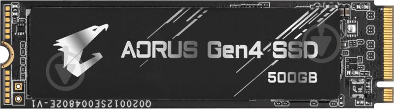 SSD-накопитель Gigabyte AORUS Gen4 500GB M.2 PCI Express 4.0x4 3D TLC (GP-AG4500G) - фото 2