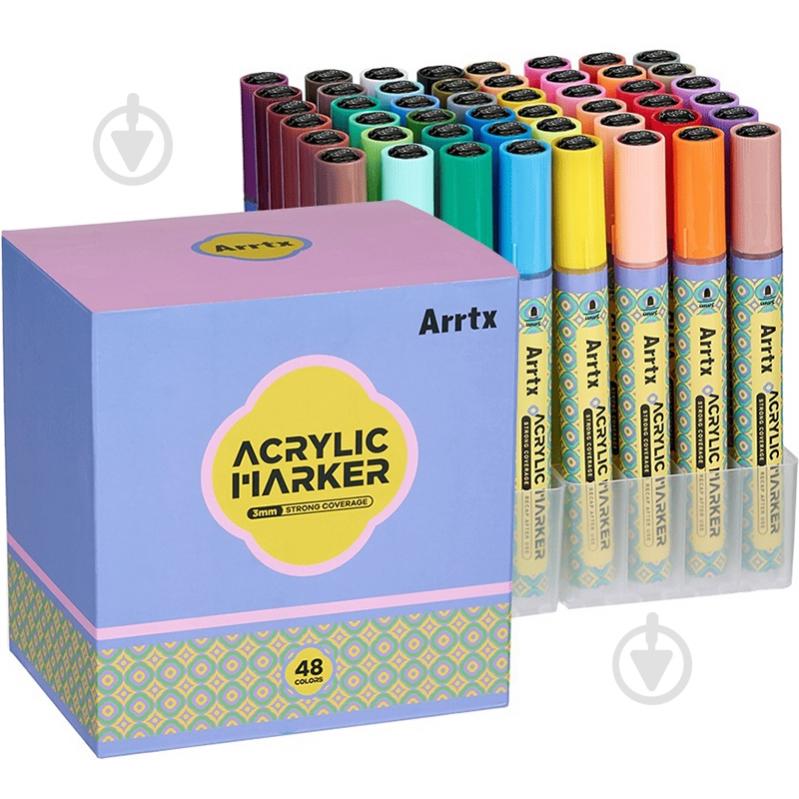 Набор маркеров акриловых Arrtx AACM-083M-48B, 48 цветов LC304110 - фото 1 Набор маркеров акриловых Arrtx AACM-083M-48B, 48 цветов LC304110 - фото 1