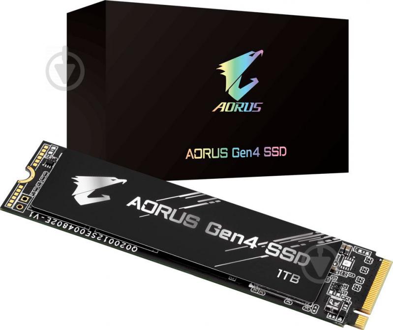 SSD-накопичувач Gigabyte AORUS Gen4 1000GB M.2 PCI Express 4.0x4 3D TLC (GP-AG41TB) - фото 3