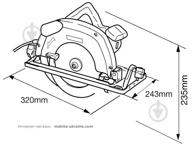 Пилка дискова Makita 5604R - фото 8