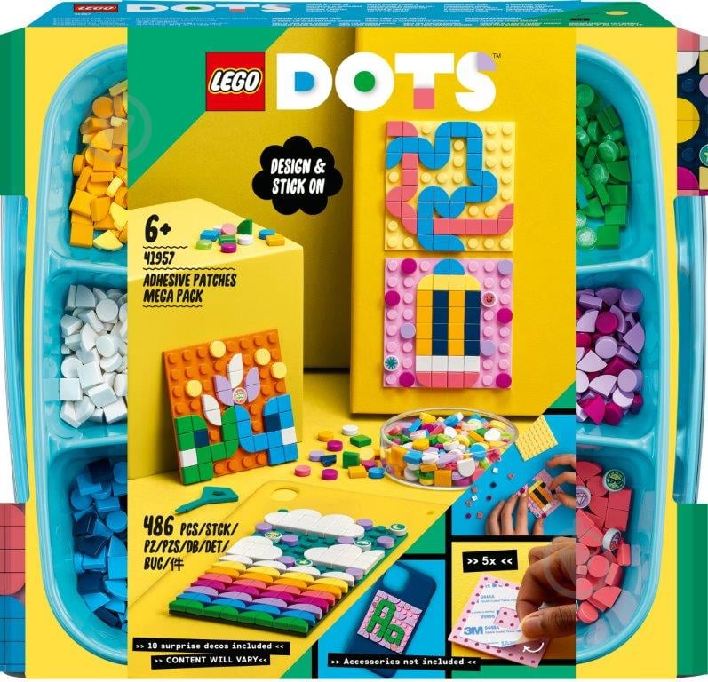 Конструктор LEGO DOTS Большой набор пластин-наклеек с тайлами 41957 - фото 1