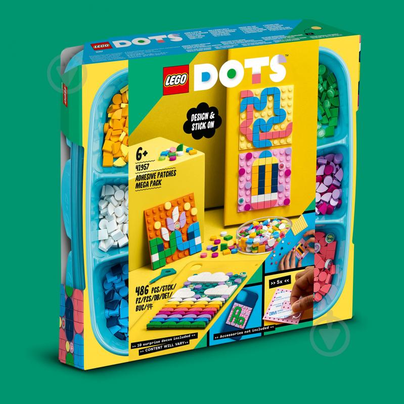 Конструктор LEGO DOTS Большой набор пластин-наклеек с тайлами 41957 - фото 7