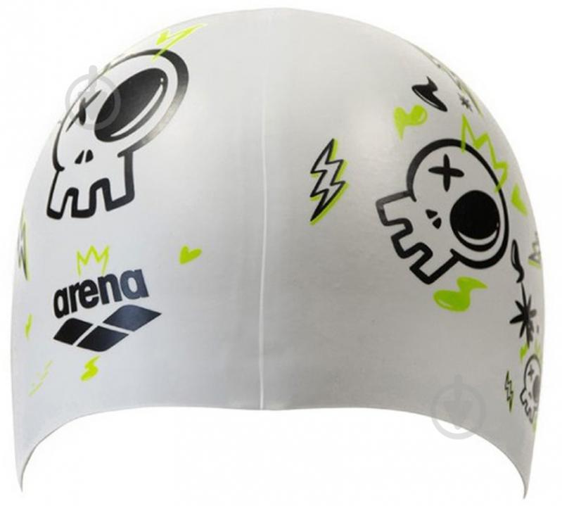 Шапочка для плавання Arena PRINT JR 94171-244 one size білий - фото 4