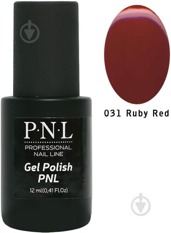 Гель-лак для ногтей P.N.L №031 Ruby Red 12 мл - фото 1