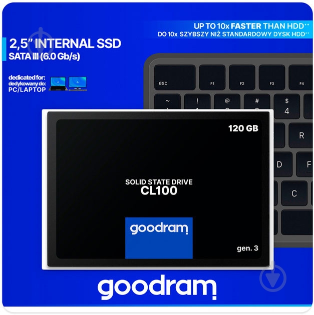 SSD-накопитель Goodram CL100 Gen.3 120GB 2,5" SATA III 3D TLC (SSDPR-CL100-120-G3) - фото 7