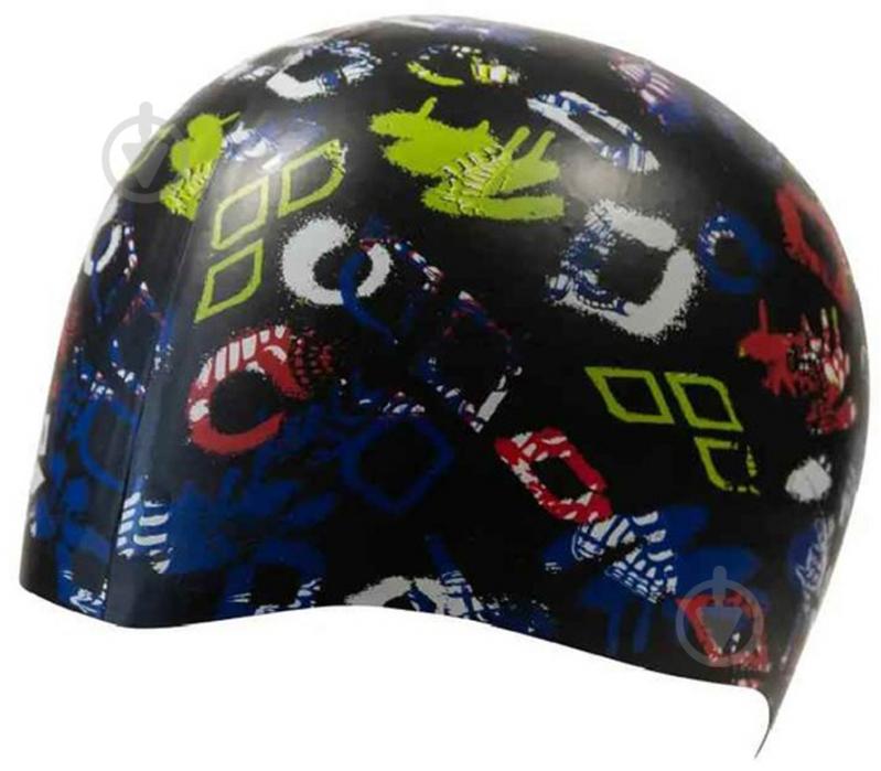 Шапочка для плавания Arena PRINT JR 94171-245 one size черный - фото 2