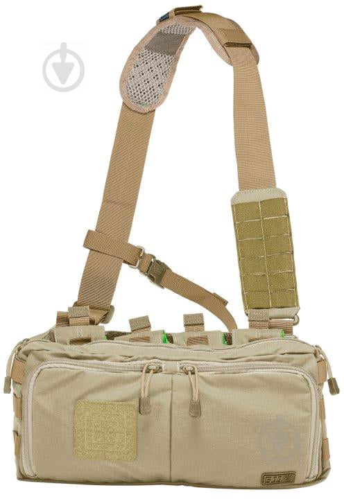 Сумка тактична для прихованого носіння зброї 5.11 Tactical 4-Banger Bag [328] Sandstone - фото 1