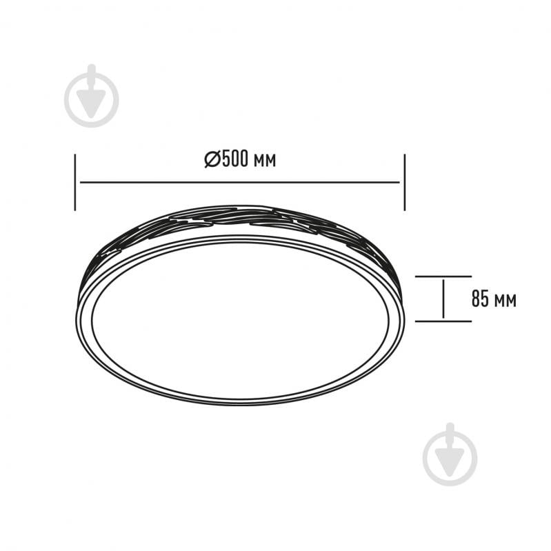 Світильник настінно-стельовий Maxus 75 Вт білий матовий 3000/4100/6000 К 1-MFCL-75R-Art - фото 4
