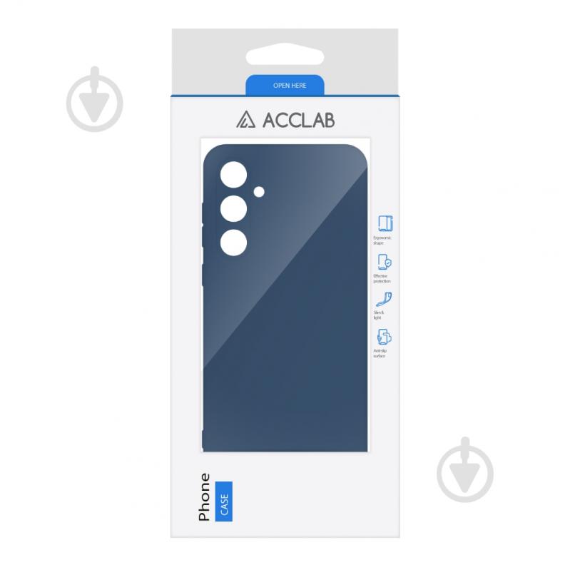 Чехол Acclab Silicone Case для Samsung Galaxy A35 синий - фото 2