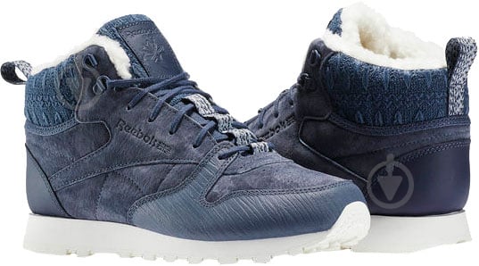 Кроссовки женские демисезонные Reebok Classic Leather Arctic Boot BS6275 р.37 синие - фото 3