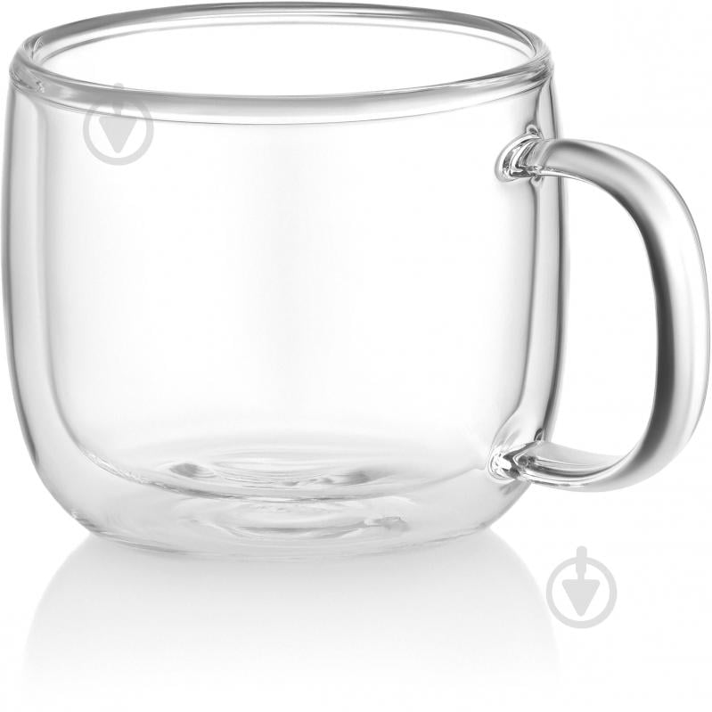 Набор чашек Ardesto 450 мл 2 шт. прозрачный AR2645BWH - фото 3 Набор чашек Ardesto 450 мл 2 шт. прозрачный AR2645BWH - фото 3