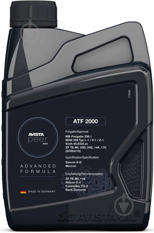 Масло трансмиссионное AVISTA PEER EVO 2000 ATF 1 л - фото 1