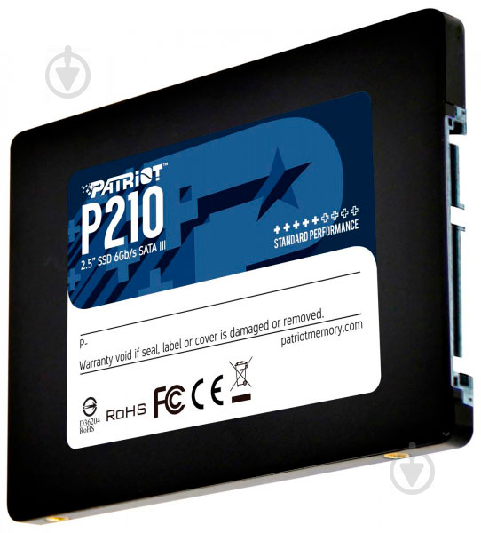 SSD-накопитель Patriot P210 256GB 2,5" SATA III 3D TLC (P210S256G25) - фото 2