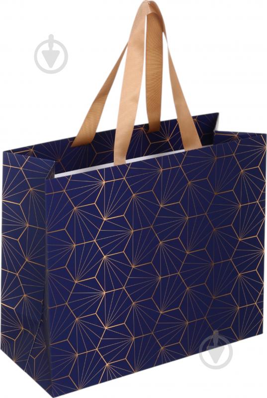 Пакет подарочный ночная симметрия 03 30х35х15 см - фото 1 Пакет подарочный ночная симметрия 03 30х35х15 см - фото 1