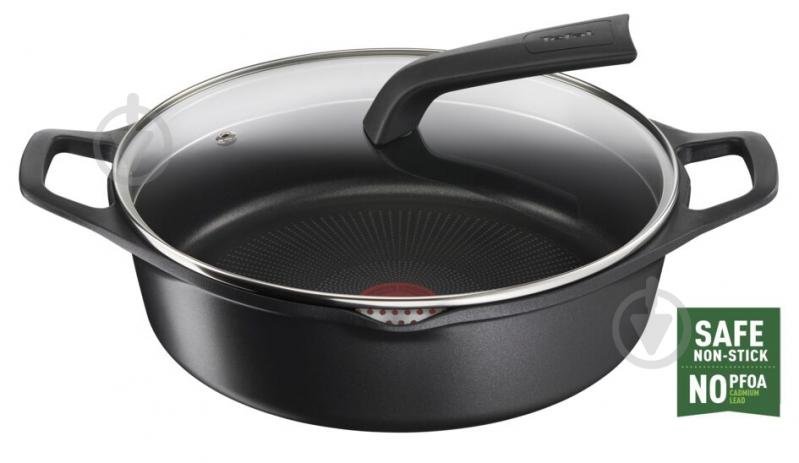 Сотейник с крышкой Robusto 28 см E2497244 Tefal - фото 2