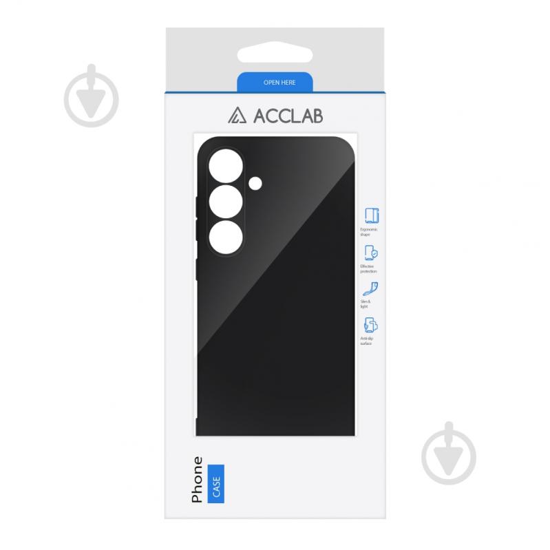 Чехол Acclab Silicone Case для Samsung Galaxy S24 Plus черный - фото 2