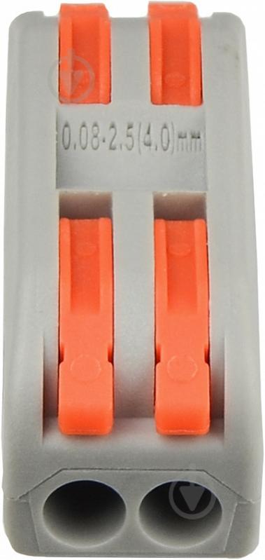 Клемник з’єднувальний Аско-Укрем PCT-2-2 сірий A0130010109 - фото 3