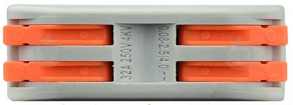 Клемник з’єднувальний Аско-Укрем PCT-2-2 сірий A0130010109 - фото 4